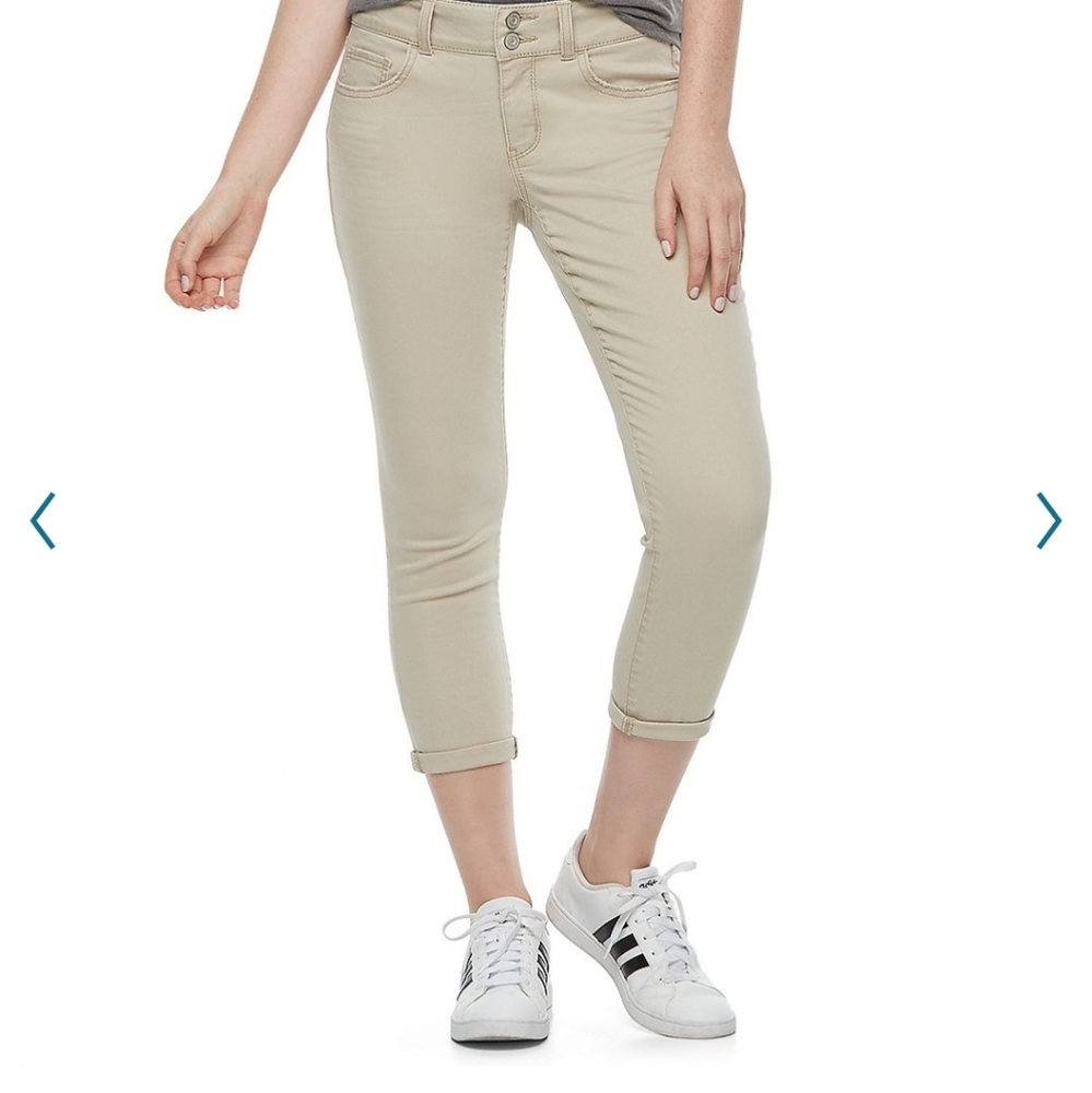 🛍SO Twill Cropped Jeggings, Jr Size 1, Never Worn